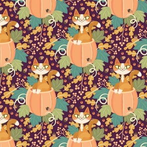 Purrkey Pattern_aubergine