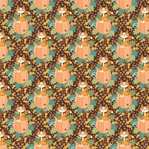 Purrkey Pattern_dark brown small