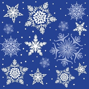 Christmas Mouseflake Winter blue