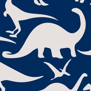  Dinosaurs on a blue background L