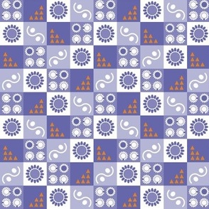 very peri pattern - patchwork edition