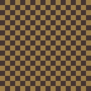 Tan and Chocolate Checkerboard