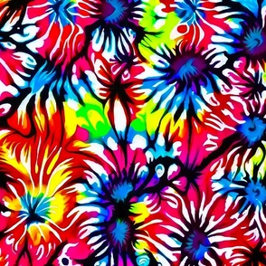Colored spirals tie dye (6)