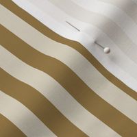 Half Inch Pencil Stripes in  Cream and Tan