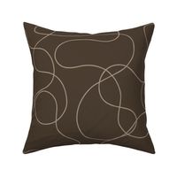 Abstract Line - Brown & Beige