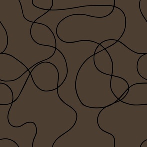 Abstract Line - Brown & Black