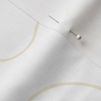 Abstract Line - White & Beige Cream