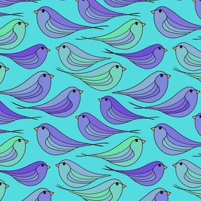 2356_lime-lavender-purple_birds_teal-bkgrnd