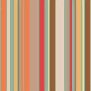 Basic Stripe-Multi-colored Varying Width Stripes-French Country-Grand Luxury Palette