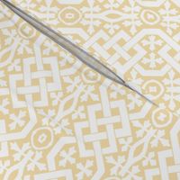 Playmates DK Yellow HEX F6E1AD Background Pattern