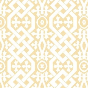 Playmates DK Yellow HEX F6E1AD Background Pattern