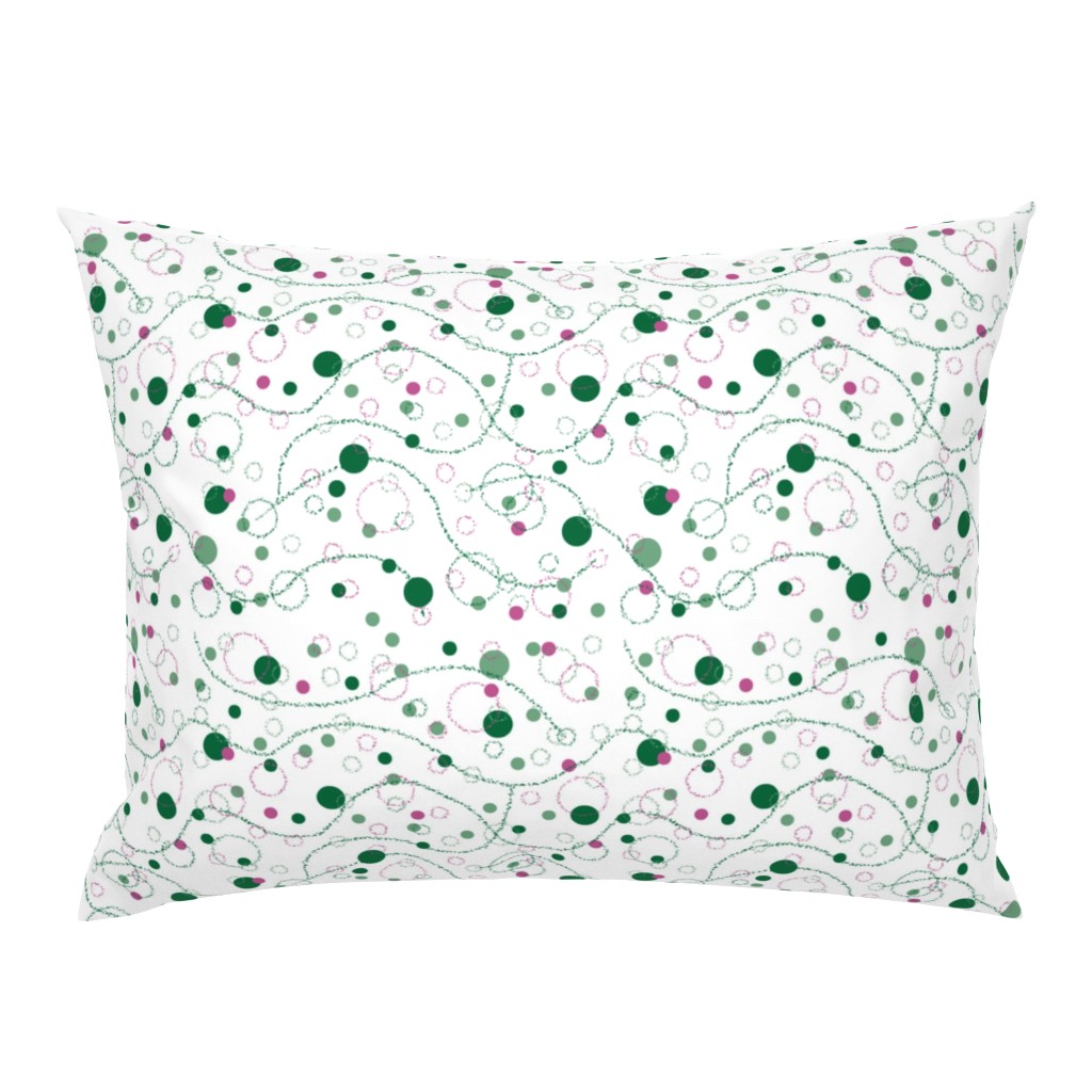 Green and pink spacy bubbles - Large