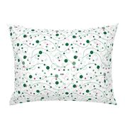 Green and pink spacy bubbles - Large