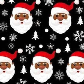 Black Santa (Medium) // Christmas // Xmas // Holiday