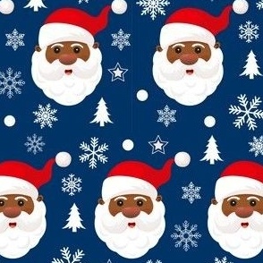 Black Santa (Medium) // Christmas // Xmas // Holiday