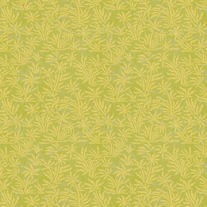 Vintage Tropical Jungle - Chartreuse and Green Shades / Medium