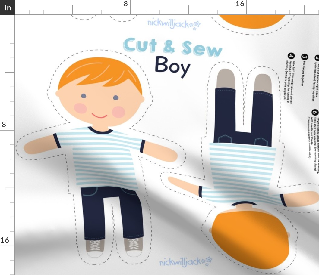 cut and sew boy 2 blue eyes gray shoes