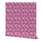 Large Scale Jeep Dog Paw Prints and Stars in  Pink