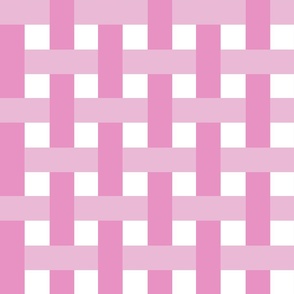 1.5” basketweave/pink/medium