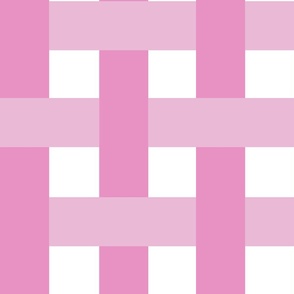 3” basketweave/pink/large