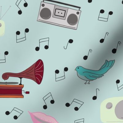 Music Memories Makers - Birds, Radios, Voices, Gramophones