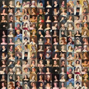 Painted Ladies - [S] Bright Color Mosaic - Portraits of Women - Fine Art 