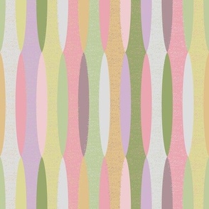 Pastel Elegance Abstract Oval Patterns in Soothing Spring Colors
