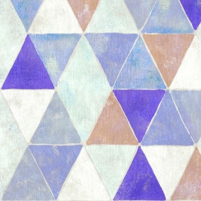 Geometric Triangles - magical purple