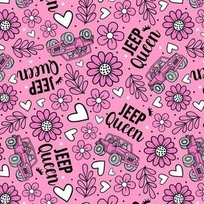 Medium Scale Jeep Queen Floral in Pink