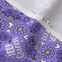 Medium Scale Jeep Queen Floral in Purple