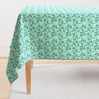 Medium Scale Jeep Queen Floral in Mint 