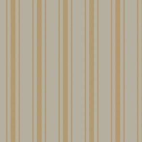 Tan on Beige French Provincial Mattress Ticking
