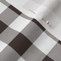 Chocolate and White French Provincial Autumn Gingham Check