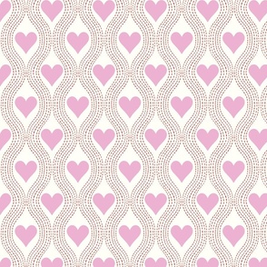 heart ogee/pink hearts/medium 