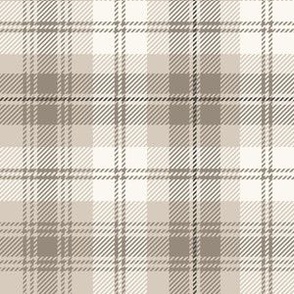 Tartan Plaid Flannel - Lake Life Collection (Light Neutral / Mocha Latte / Cappuccino / Linen & Taupe)