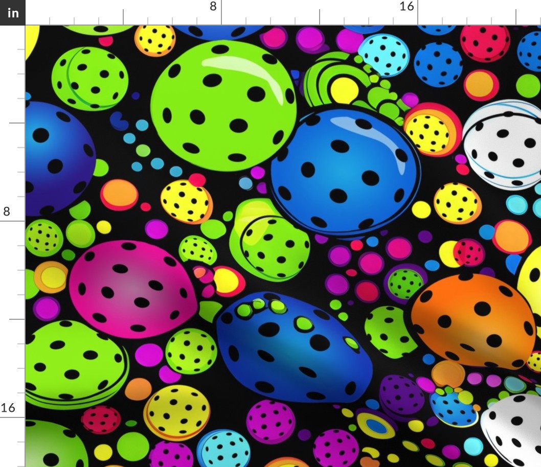 colorful pickleball balls FK 001
