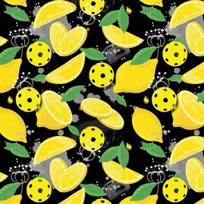 Lemon pickleballs