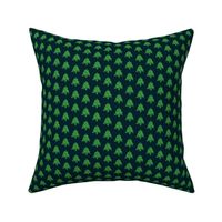 Simple Modern Pines Navy, small size- Green Bold 