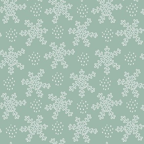 Snowflakes | Spearmint (Pink-tacular Christmas Collection)