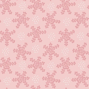 Snowflakes | Ballet Pink (Pink-tacular Christmas Collection)