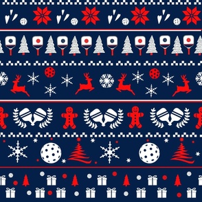 Ugly pickleball sweater pattern  - navy