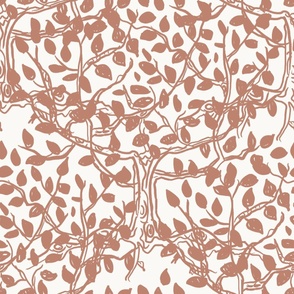 Charming Branches Salmon Pink
