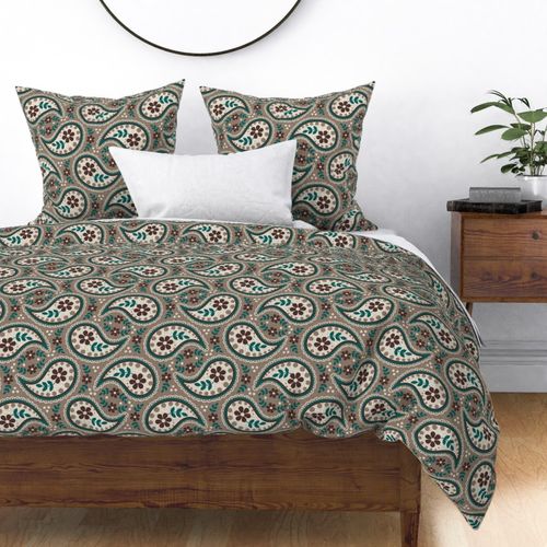 (XL) Paisley Rustic Coordinate for East Fork: Night Swim and Molasses Pottery