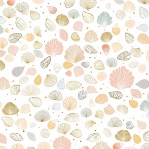 Pastel Beach Shells