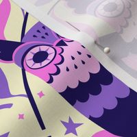 Owls Night (medium) in Pink