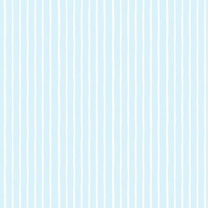 Stripe wallpaper, vertical stripes in natural white and baby blue, neutral farmhouse