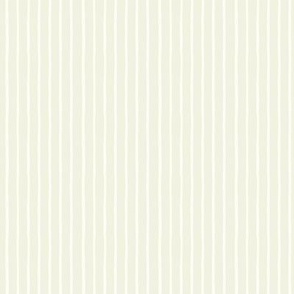 Stripe wallpaper, vertical stripes in natural white on green mist, neutral farmhouse