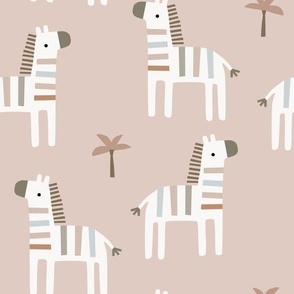 Zebras pink