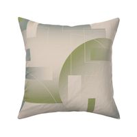 gradient geometrics green grey