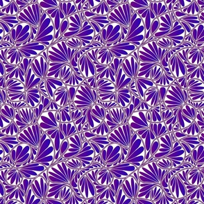 Petals purple on white